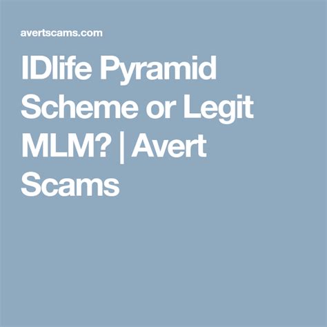Is idlife a pyramid scheme. Things To Know About Is idlife a pyramid scheme. 